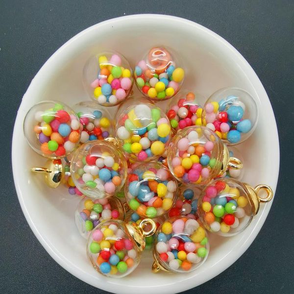 new 10pcs 16mm mini glass bottles with color ball pendant ornaments jewelry making n bbyufn, Black
new 10pcs 16mm mini glass bottles with color ball pendant ornaments jewelry making n bbyufn, Black