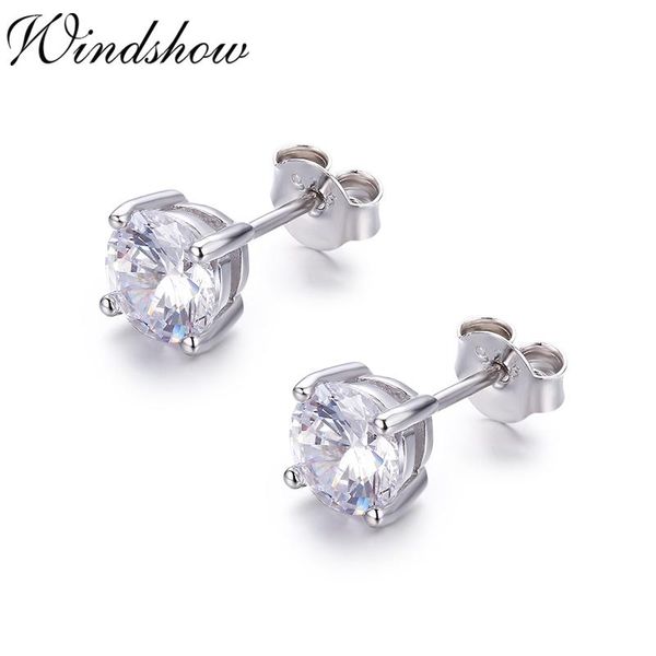 4mm5mm6mm cute 925 sterling silver four claw round cz stud earrings for women mens jewelry kids baby girls aros aretes orecchini, Golden;silver
4mm5mm6mm cute 925 sterling silver four claw round cz stud earrings for women mens jewelry kids baby girls aros aretes orecchini, Golden;silver