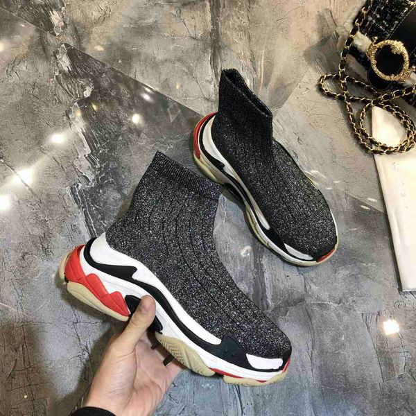 new 2021 designer classical sock sneaker speed trainers mid socks sneakers casual show style runners shoe with box, Black
new 2021 designer classical sock sneaker speed trainers mid socks sneakers casual show style runners shoe with box, Black