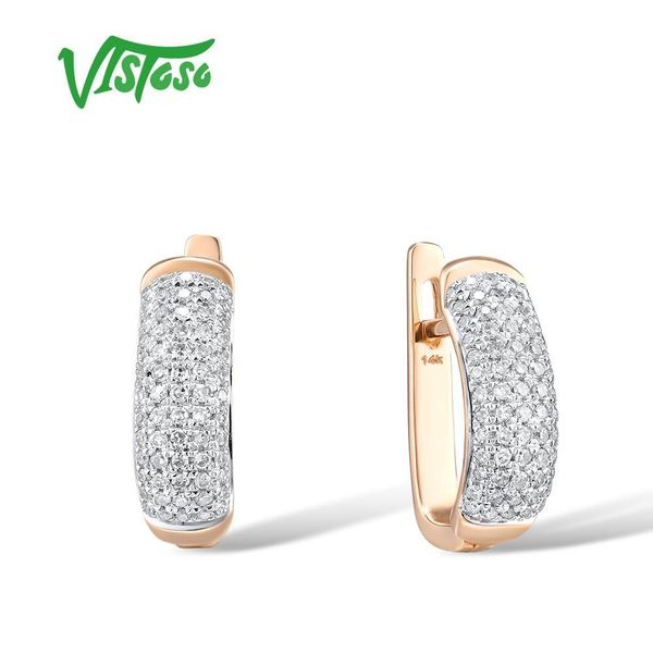 vistoso 14k 585 rose gold for lady glamorous elegant sparkling diamond earrings luxury wedding engagement fine jewelry q1218, Golden;silver
vistoso 14k 585 rose gold for lady glamorous elegant sparkling diamond earrings luxury wedding engagement fine jewelry q1218, Golden;silver