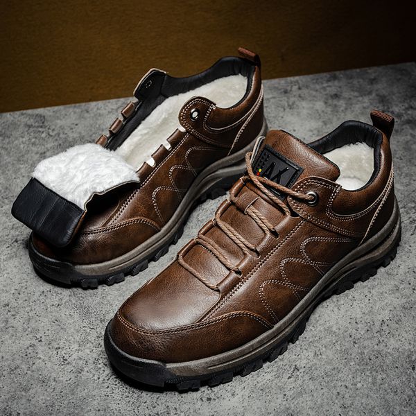 class ii winter new plush outdoor men's mountaineering shoes warm and thickened sports casual shoes c1212, Black;white
class ii winter new plush outdoor men's mountaineering shoes warm and thickened sports casual shoes c1212, Black;white