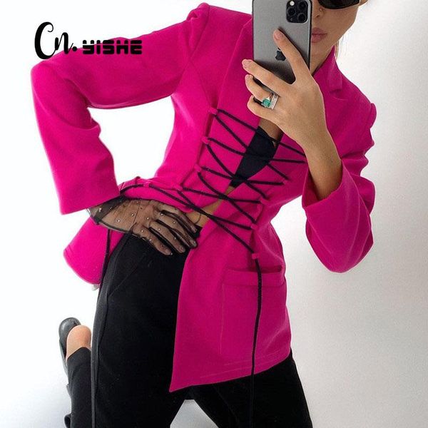 women's suits & blazers cnyishe long sleeve bandage lace up winter women fashion streetwear party elegant office lady coats female blaz, White;black
women's suits & blazers cnyishe long sleeve bandage lace up winter women fashion streetwear party elegant office lady coats female blaz, White;black