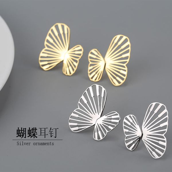s925 silver butterfly earrings femininity 2020 new fashion cute asymmetric earrings back hanging earrings, Golden
s925 silver butterfly earrings femininity 2020 new fashion cute asymmetric earrings back hanging earrings, Golden