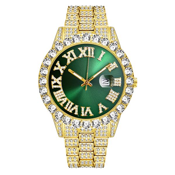 watches for men fashion lced out hip-hop business luxury full rhinestone calendar gold rome quartz watch male steel band alloy wristwatches, Slivery;brown
watches for men fashion lced out hip-hop business luxury full rhinestone calendar gold rome quartz watch male steel band alloy wristwatches, Slivery;brown