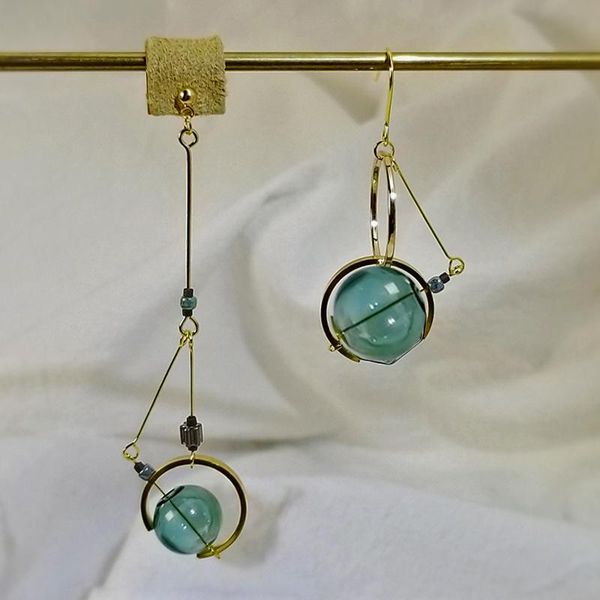 dangle & chandelier original earrings for women 2021 handmade glass ball korean asymmetric long drop jewelry earings french, Silver
dangle & chandelier original earrings for women 2021 handmade glass ball korean asymmetric long drop jewelry earings french, Silver