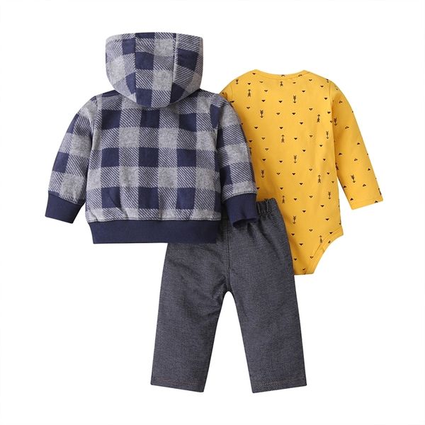 winter baby clothing set newborn boy girls outfit long sleeve thicken fleece plaid hooded coat+romper+pant new born outfits lj201223, White
winter baby clothing set newborn boy girls outfit long sleeve thicken fleece plaid hooded coat+romper+pant new born outfits lj201223, White