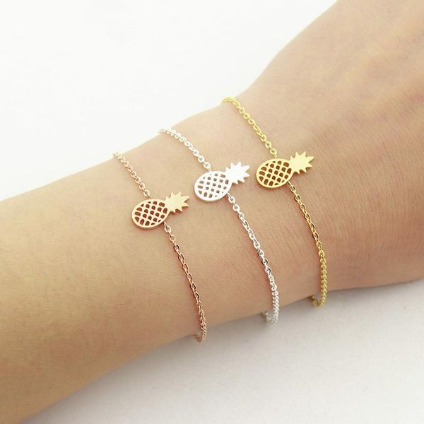 acebfeet classic rose gold pineapple chain bracelets stainless steel fruit jewelry plant pulseras ladies accessories joyas, Black
acebfeet classic rose gold pineapple chain bracelets stainless steel fruit jewelry plant pulseras ladies accessories joyas, Black