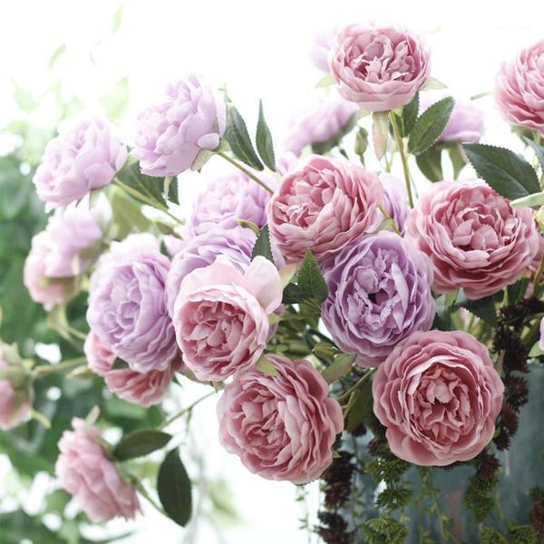 decorative flowers & wreaths 3heads artificial peony flower silk flores fleur artificielle for wedding decor peonies spring home decoration
decorative flowers & wreaths 3heads artificial peony flower silk flores fleur artificielle for wedding decor peonies spring home decoration