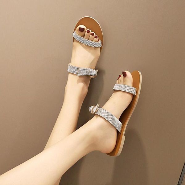 pqecfs big size 34-43 summer fashion women crystal front or rear strap flat sandals 2 colors, Black
pqecfs big size 34-43 summer fashion women crystal front or rear strap flat sandals 2 colors, Black