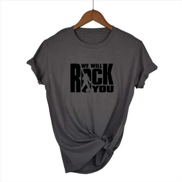we will rock you women t shirt summer style queen rock band t shirt short sleeve cotton rock roll womens, White
we will rock you women t shirt summer style queen rock band t shirt short sleeve cotton rock roll womens, White
