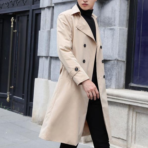 men's trench coats mens khaki belt man double breasted loose long coat men spring autumn clothes casual overcoat sleeve s - 3xl, Tan;black
men's trench coats mens khaki belt man double breasted loose long coat men spring autumn clothes casual overcoat sleeve s - 3xl, Tan;black