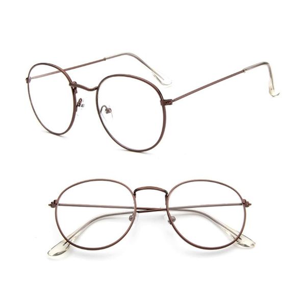 2020 vintage men women eyeglass metal frame glasses round spectacles clear lens optical, White;black
2020 vintage men women eyeglass metal frame glasses round spectacles clear lens optical, White;black