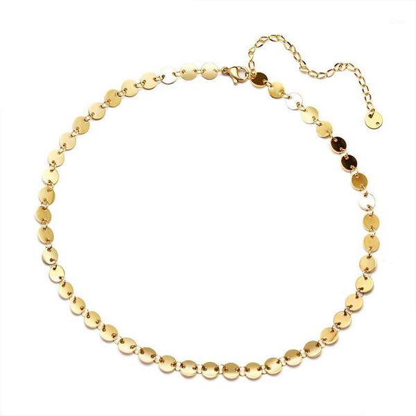 gold color round choker necklaces for women gothic stainless steel jewelry short collar necklace 20201, Golden;silver
gold color round choker necklaces for women gothic stainless steel jewelry short collar necklace 20201, Golden;silver
