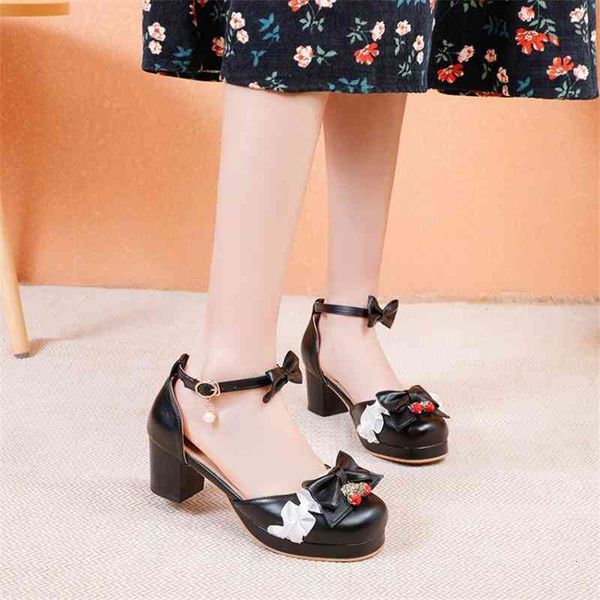 size 34-48 large bow knot strawberry ruffles princess cosplay costume shoes women med heels jk lo lolita sandals girls, Black
size 34-48 large bow knot strawberry ruffles princess cosplay costume shoes women med heels jk lo lolita sandals girls, Black