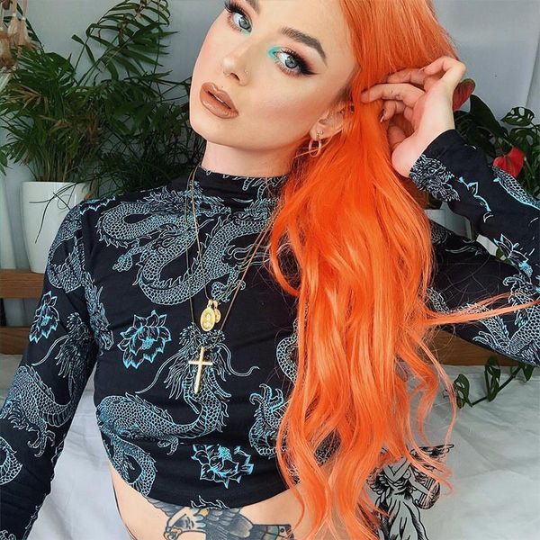 2020 long sleeve dragon print vintage crop summer women fashion backless bandage outfits t-shirts drop shipping, White
2020 long sleeve dragon print vintage crop summer women fashion backless bandage outfits t-shirts drop shipping, White