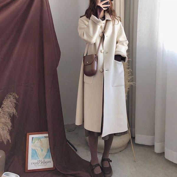 quality women's middle and long 2020 new autumn and winter popular woolen coat small hepburn style thickened korean version, Black
quality women's middle and long 2020 new autumn and winter popular woolen coat small hepburn style thickened korean version, Black