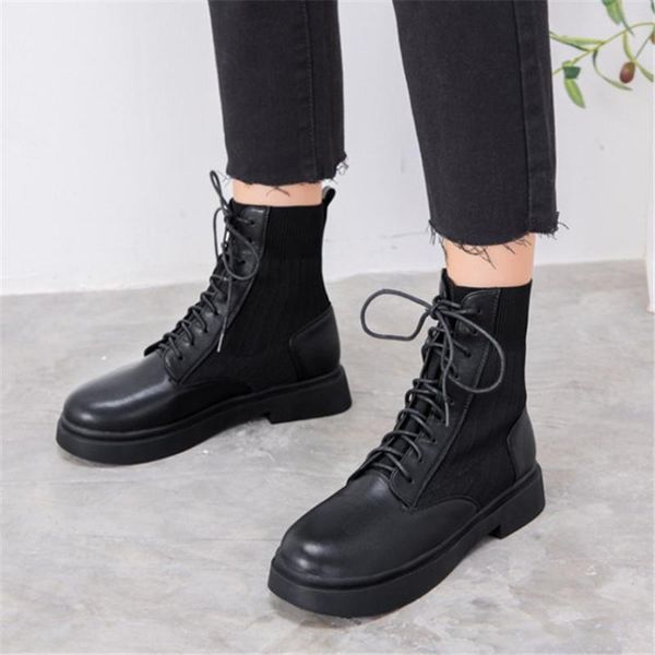 PXELENA Women Knitting Boots Lace Up Round Toe Low Heels Shoes Combat Biker Riding Knight Ankle Boots Female 43, Black
PXELENA Women Knitting Boots Lace Up Round Toe Low Heels Shoes Combat Biker Riding Knight Ankle Boots Female 43, Black