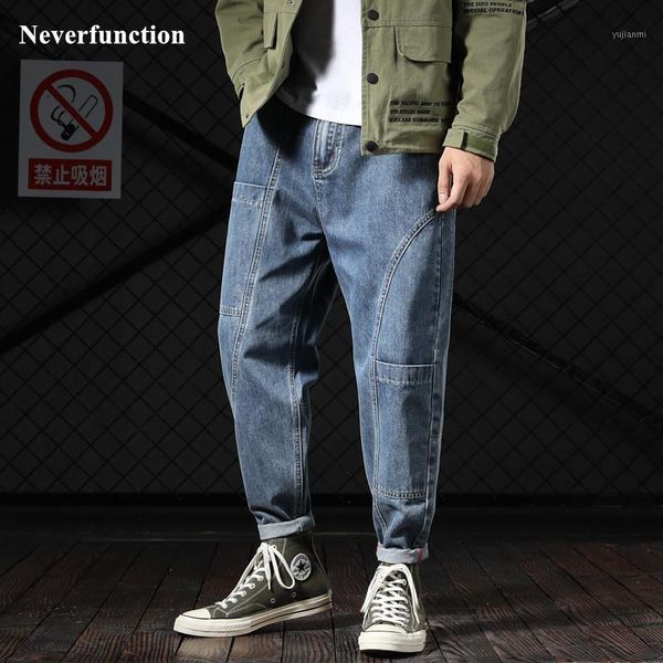 men streetwear loose vintage casual jeans harem pants fashion hip-hop male cotton cargo joggers denim trousers plus size 421, Blue
men streetwear loose vintage casual jeans harem pants fashion hip-hop male cotton cargo joggers denim trousers plus size 421, Blue