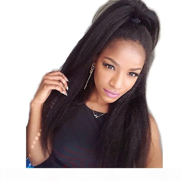 afro kinky straight full lace wig for black women pre plucked brazilian virgin glueless italian yaki straight lace front human hair wigs, Black;brown
afro kinky straight full lace wig for black women pre plucked brazilian virgin glueless italian yaki straight lace front human hair wigs, Black;brown