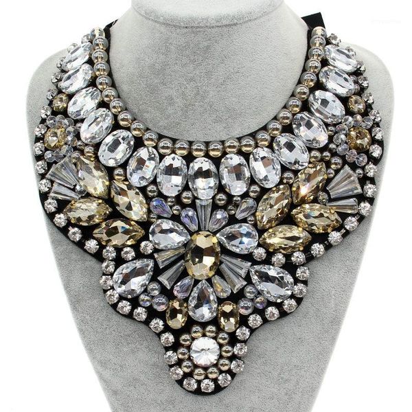 manilai women handmade exaggerate crystal big necklace bead bib collar fashion statement necklaces maxi jewelry bijoux femme1, Golden;silver
manilai women handmade exaggerate crystal big necklace bead bib collar fashion statement necklaces maxi jewelry bijoux femme1, Golden;silver