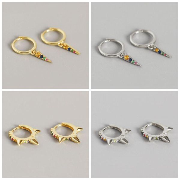 100% 925 sterling silver ear rings mini rainbow zircon decor pendant small earrings for women birthday/christmas gift a30, Golden;silver
100% 925 sterling silver ear rings mini rainbow zircon decor pendant small earrings for women birthday/christmas gift a30, Golden;silver