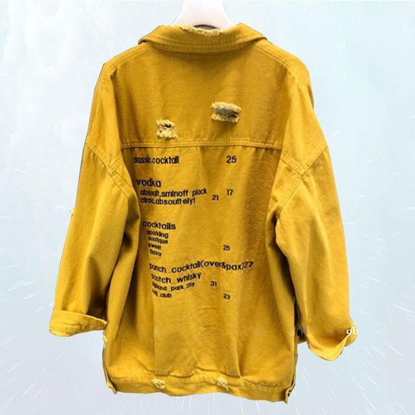 2019 printed letters denim jackets women long sleeve vintage frayed jean jacket loose spring autumn denim coat female sl0731, Black;brown
2019 printed letters denim jackets women long sleeve vintage frayed jean jacket loose spring autumn denim coat female sl0731, Black;brown