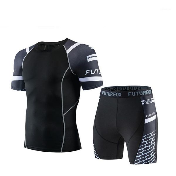 outdoor sports short-sleeved fitness suit men's elastic tights quick-drying moisture wicking running sportswear1, White;black
outdoor sports short-sleeved fitness suit men's elastic tights quick-drying moisture wicking running sportswear1, White;black
