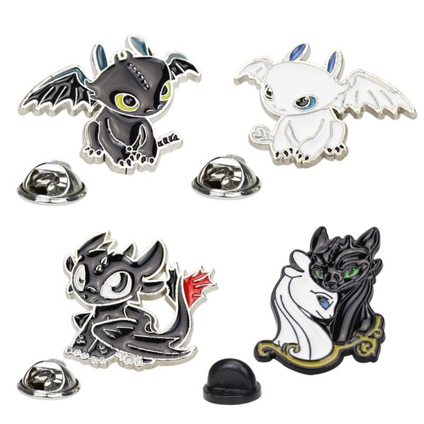 cartoon couple black white dragon brooch pins funny zinc alloy young girls cute anime animal brooches for boys xmas gift badges bag pin, Gray
cartoon couple black white dragon brooch pins funny zinc alloy young girls cute anime animal brooches for boys xmas gift badges bag pin, Gray