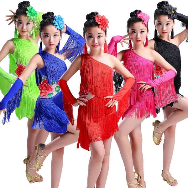 stage wear tassel child children professional latin dance dress for girls ballroom dancing dresses kids fringe salsa spandex cha samba1, Black;red
stage wear tassel child children professional latin dance dress for girls ballroom dancing dresses kids fringe salsa spandex cha samba1, Black;red