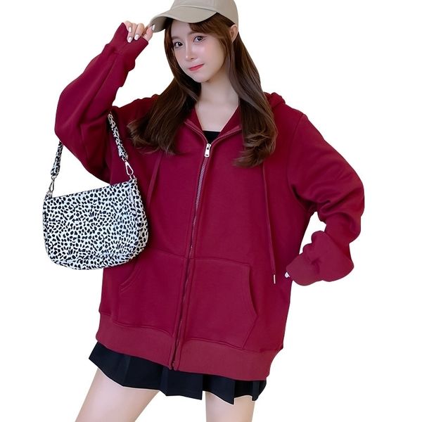 oversized jacket hoodie women fall thin casual coat loose long sleeve solid hooded sweatshirt 201203, Black
oversized jacket hoodie women fall thin casual coat loose long sleeve solid hooded sweatshirt 201203, Black