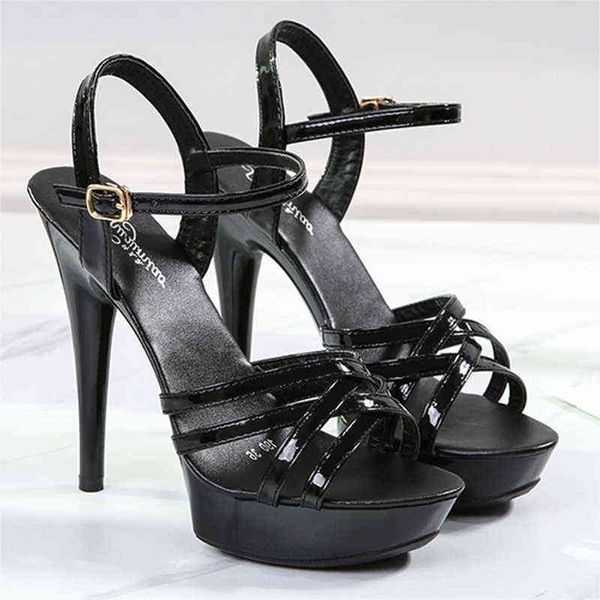women's high-heeled sandals 13 cm high-heeled shoes red combination red summer novelty 220309, Black
women's high-heeled sandals 13 cm high-heeled shoes red combination red summer novelty 220309, Black