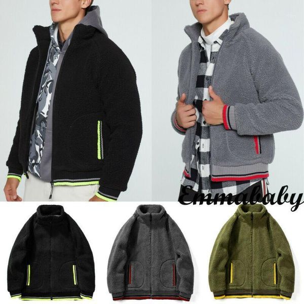 autumn winter men's coat faux fur wool sweater jackets men zipper male solid casual coats clothing1, Black;brown
autumn winter men's coat faux fur wool sweater jackets men zipper male solid casual coats clothing1, Black;brown