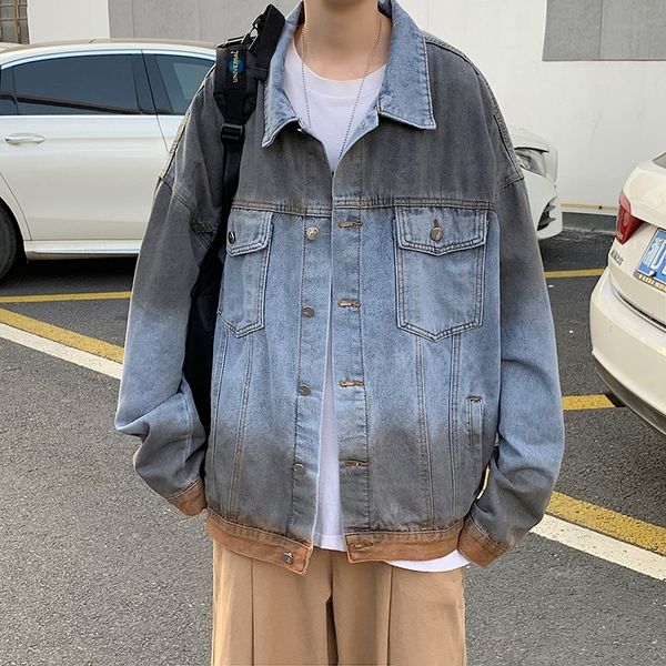 spring and autumn new gradual change denim coat men's korean ins tide brand student handsome versatile trend jacket, Black
spring and autumn new gradual change denim coat men's korean ins tide brand student handsome versatile trend jacket, Black
