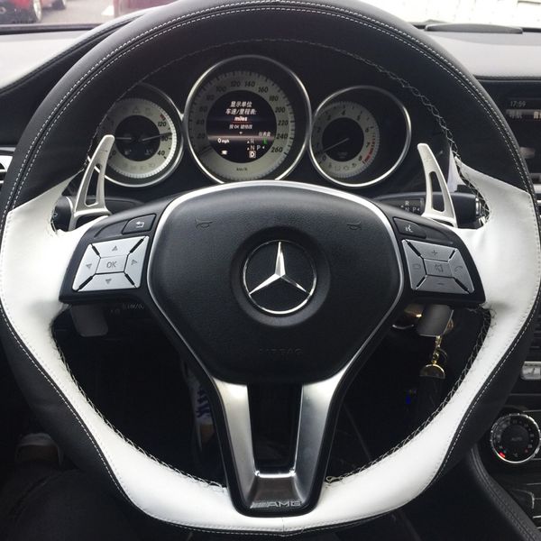 car goods diy stitched black suede cow leather car steering wheel cover for mercedes benz c200l gle320 glc260 gla200 e300l car accessories
car goods diy stitched black suede cow leather car steering wheel cover for mercedes benz c200l gle320 glc260 gla200 e300l car accessories