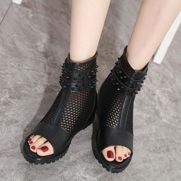 karin 2020 dropship air mesh rivets gladiator sandal peep toe ankle boot women shoes woman summer boots female, Black
karin 2020 dropship air mesh rivets gladiator sandal peep toe ankle boot women shoes woman summer boots female, Black