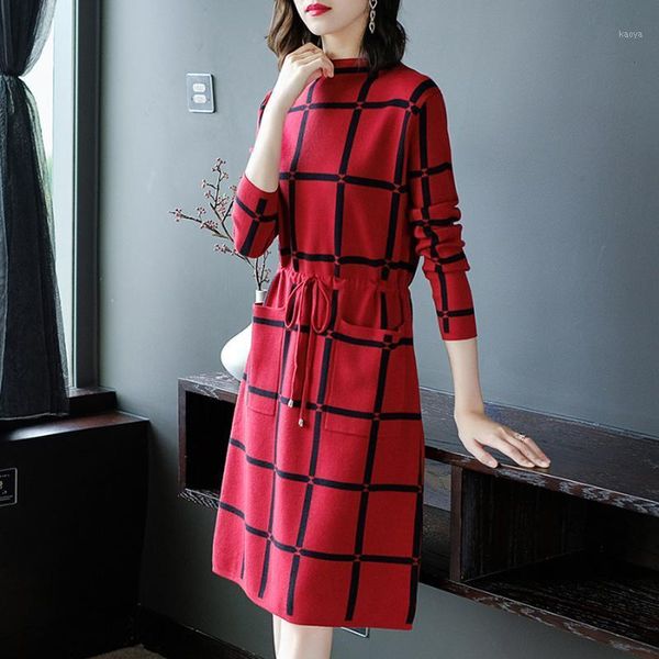 2020 autumn winter warm women dress new fashion large size loose medium-length half high collar knit women sweater dress1, Black;gray
2020 autumn winter warm women dress new fashion large size loose medium-length half high collar knit women sweater dress1, Black;gray