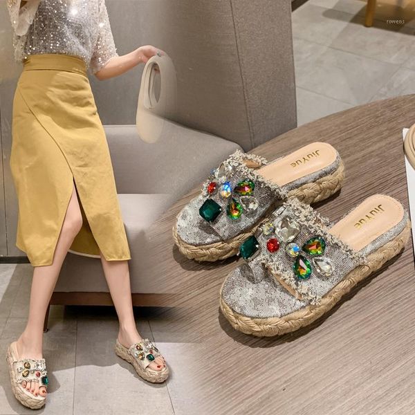 new rope sandals female xia high-heeled fairy heavy industrial rhinestone wedge straw thick bottom roman clip toe sandals1, Black
new rope sandals female xia high-heeled fairy heavy industrial rhinestone wedge straw thick bottom roman clip toe sandals1, Black