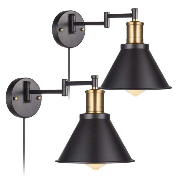 wall lamp 2/1pcs 220v light shade ceiling with switch for homeouse decor fixture iron loft cafe bar adjustable sconce 
wall lamp 2/1pcs 220v light shade ceiling with switch for homeouse decor fixture iron loft cafe bar adjustable sconce