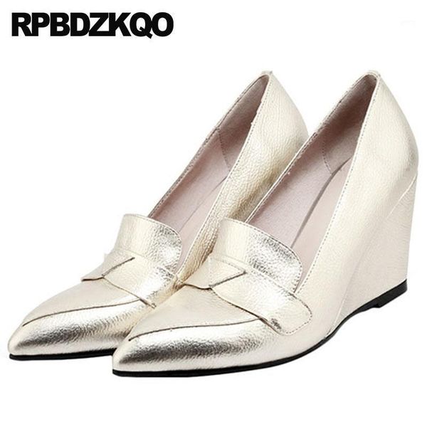 genuine leather ladies pointed toe high heels gold women shoes for party wedge china pumps 2021 8cm gun color size 4 34 handmade1, Black
genuine leather ladies pointed toe high heels gold women shoes for party wedge china pumps 2021 8cm gun color size 4 34 handmade1, Black