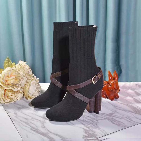 2021 sell well classics boots stretch fabric exquisite women ankle boots high heels genuine leather outdoors fashion boots shoe06 2002, Black
2021 sell well classics boots stretch fabric exquisite women ankle boots high heels genuine leather outdoors fashion boots shoe06 2002, Black
