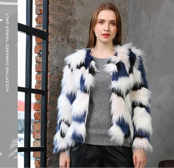 women's fur & faux european and american plus size autumn winter coats fashion short, Black
women's fur & faux european and american plus size autumn winter coats fashion short, Black