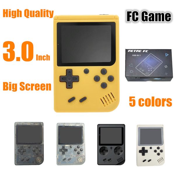 mini nostalgic handheld game console 8 bit 3.0 inch fc games store 168 games game console support tv out video player
mini nostalgic handheld game console 8 bit 3.0 inch fc games store 168 games game console support tv out video player