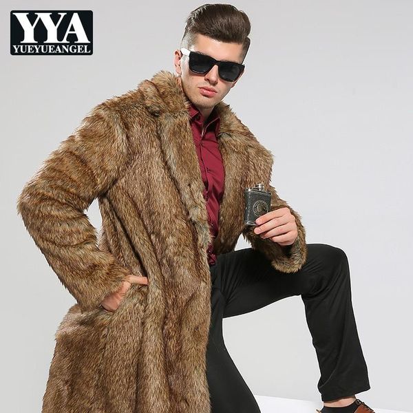 men's fur & faux business men long parka office party luxury runway outwear coats male loose fit punk overcoats plus size, Black
men's fur & faux business men long parka office party luxury runway outwear coats male loose fit punk overcoats plus size, Black