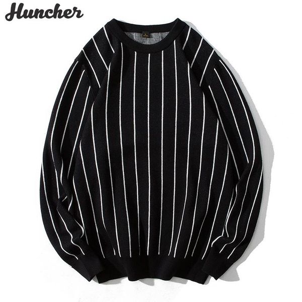 huncher mens knitted sweater male 2020 winter casual patckwork pullover sweaters jumper men korean srtiped black sweater for men, White;black
huncher mens knitted sweater male 2020 winter casual patckwork pullover sweaters jumper men korean srtiped black sweater for men, White;black