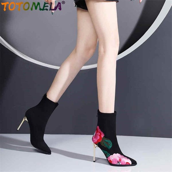 boots totomela 2021 embroidery flower heels party prom women ladies shoes autumn ankle, Black
boots totomela 2021 embroidery flower heels party prom women ladies shoes autumn ankle, Black