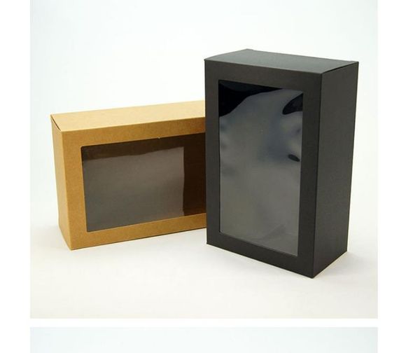 kraft black gift packaging box with window cardboard paper box party cake baking cookies candy boxes sn3559
kraft black gift packaging box with window cardboard paper box party cake baking cookies candy boxes sn3559