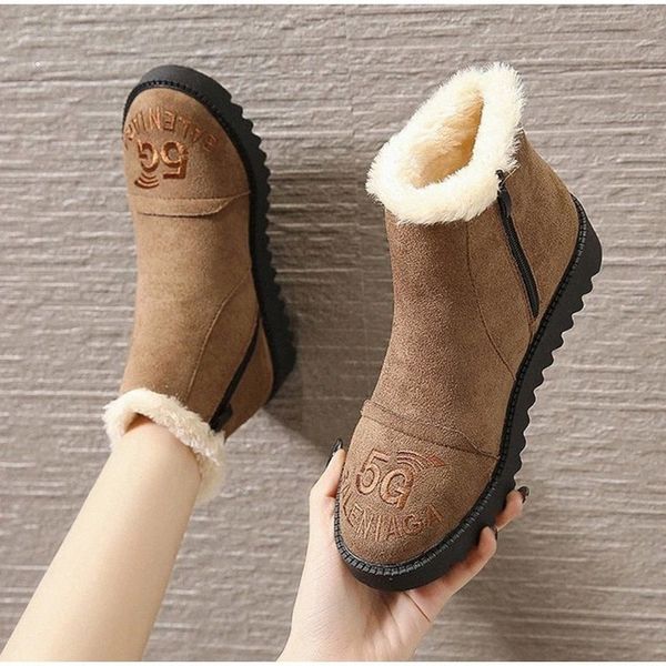 Women's Shoes Women Ankle Boots Non-slip Fur Plush Ladies Matte Platform Shoes Warm Casual Flats Botas Mujer For Woman 2020 #DQ7f, Black
Women's Shoes Women Ankle Boots Non-slip Fur Plush Ladies Matte Platform Shoes Warm Casual Flats Botas Mujer For Woman 2020 #DQ7f, Black