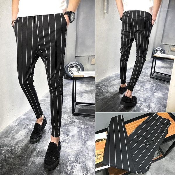 29-36 new 2018 men's clothing fashion hair stylist summer thin stripe harem pants pencil pants plus size costumes1, Black
29-36 new 2018 men's clothing fashion hair stylist summer thin stripe harem pants pencil pants plus size costumes1, Black