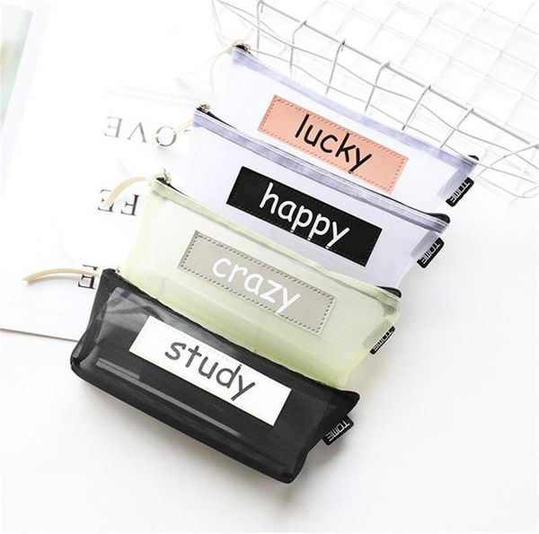 pencil bags 4 colors fashion net yarn mesh case pen bag school supply stationery lucky pencilcase woman cosmetics make up handbag 1pc1
pencil bags 4 colors fashion net yarn mesh case pen bag school supply stationery lucky pencilcase woman cosmetics make up handbag 1pc1