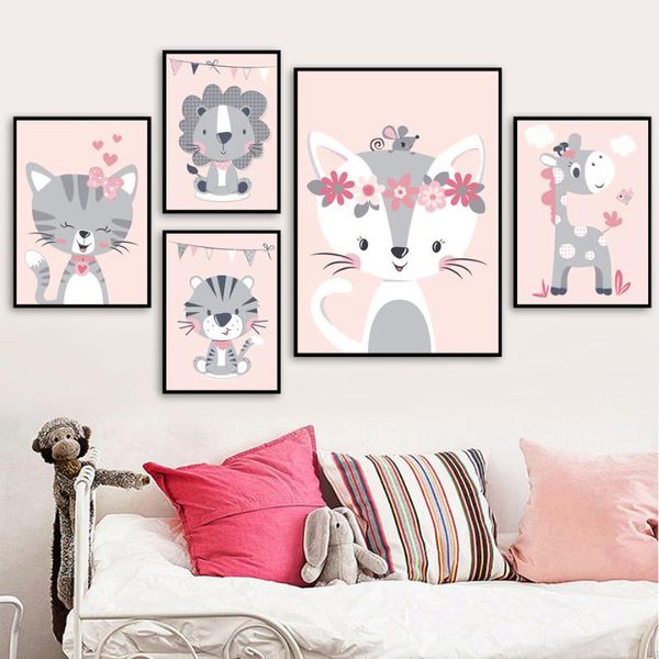 nordic nursery animal cat lion tiger giraffe posters and prints wall art canvas painting kids baby room scandinavian decor
nordic nursery animal cat lion tiger giraffe posters and prints wall art canvas painting kids baby room scandinavian decor